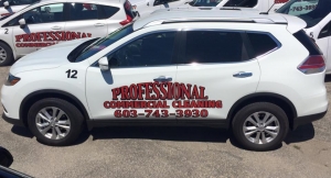 Image of our commercial cleaning vehicle. We provide commercial cleaning services in Seacoast NH, including office cleaning services and commercial carpet cleaning.